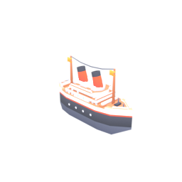 Ship Ocean Liner Small